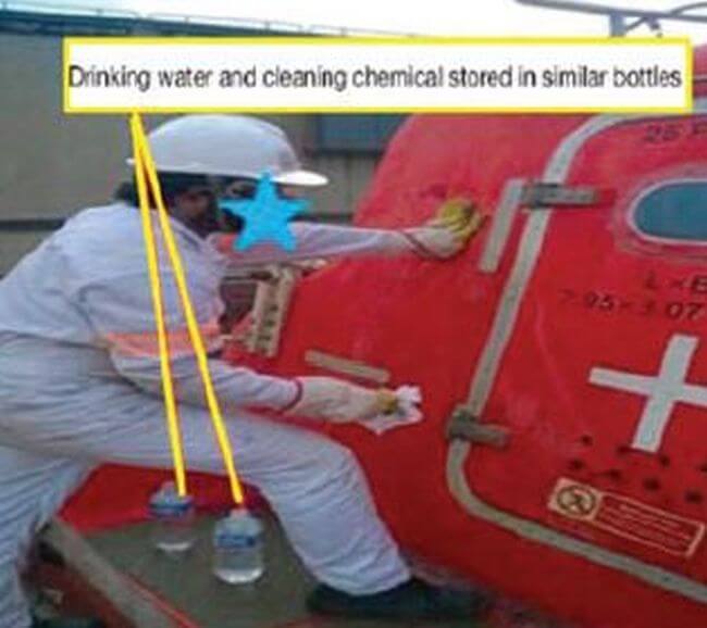 A mouthful of chemical will not slake your thirst