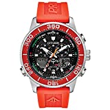 Citizen Men's Promaster Sailhawk Eco-Drive Watch, Yacht Racing Timer, Chronograph, Polyurethane Strap, Dual-Time, Analog/ Digital Times, Luminous Hands and Markers, Orange
