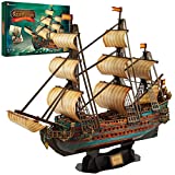 CubicFun The San Felipe Model Ship Kits 3D Puzzle 25.6' for Adults and Teens, Stress Relief Hobby Cool Decoration Birthday Gift for Men 248 Pieces