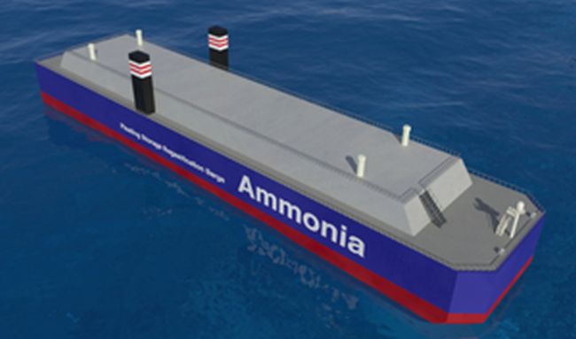 Ammonia Floating Storage and Regasification Barge (A-FSRB)
