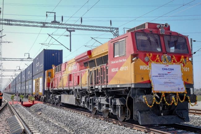 CMA CGM India Introduces The First Shipping Line Dedicated Python Train Service