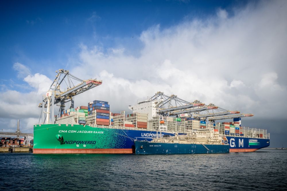 CMA CGM JACQUES SAADE Rotterdam LNG Bunkering