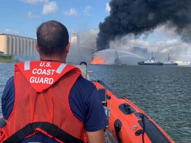 Coast Guard, Partner Agencies Continue to Respond to Dredging Vessel in Corpus Christi, Texas