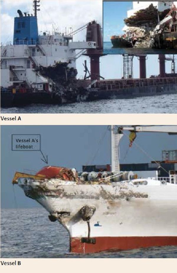 Collision in good weather and visibility