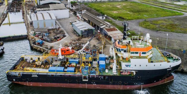 Damen_and_Wilson_Sons_complete_shallow_dive_support_vessel_conversion_in_Brazil