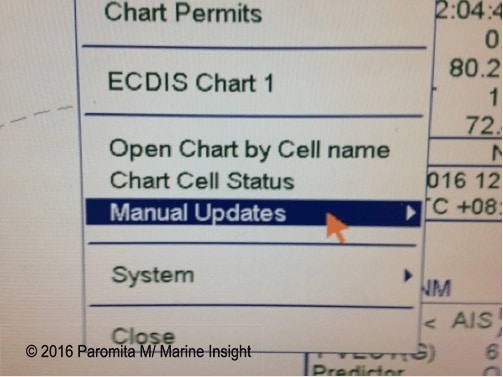 ecdis manual update