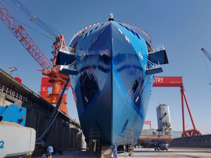 Fore view of the X BOW solution on the Ocean Victory