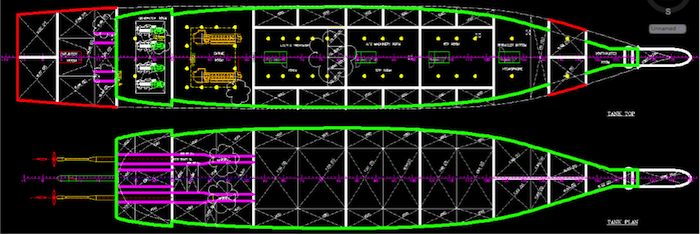 Tank top plan and Tank plan