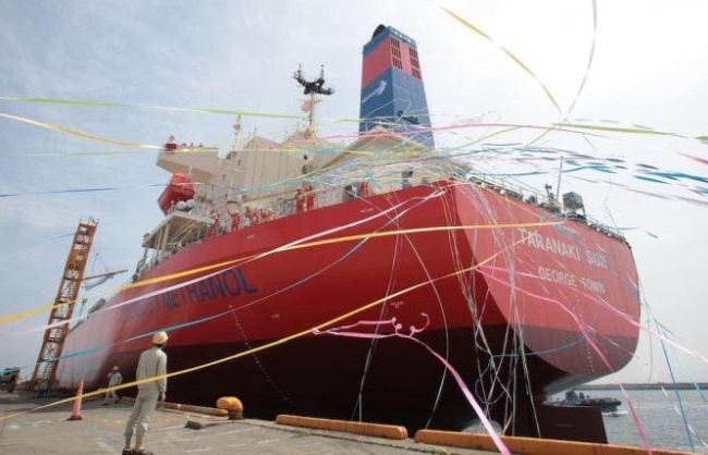 Methanol-fuelled newbuilds like the Taranaki Sun