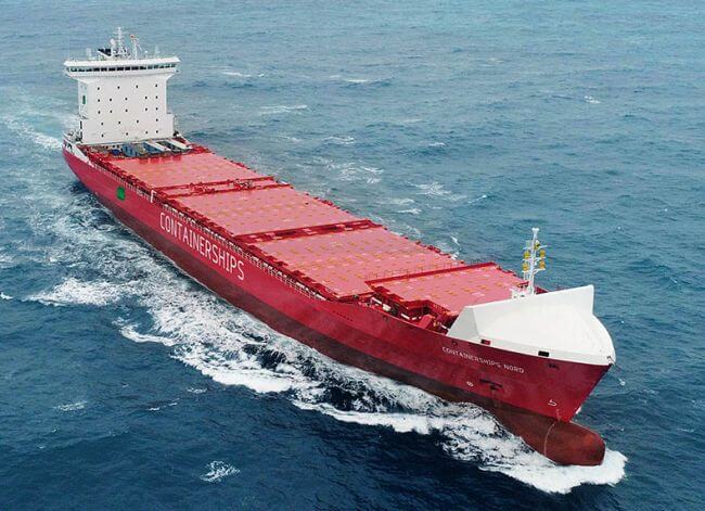 CONTAINERSHIPS RECEIVES ITS FIRST LNG-POWERED CONTAINER VESSEL
