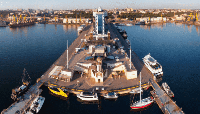 Odessa port boats