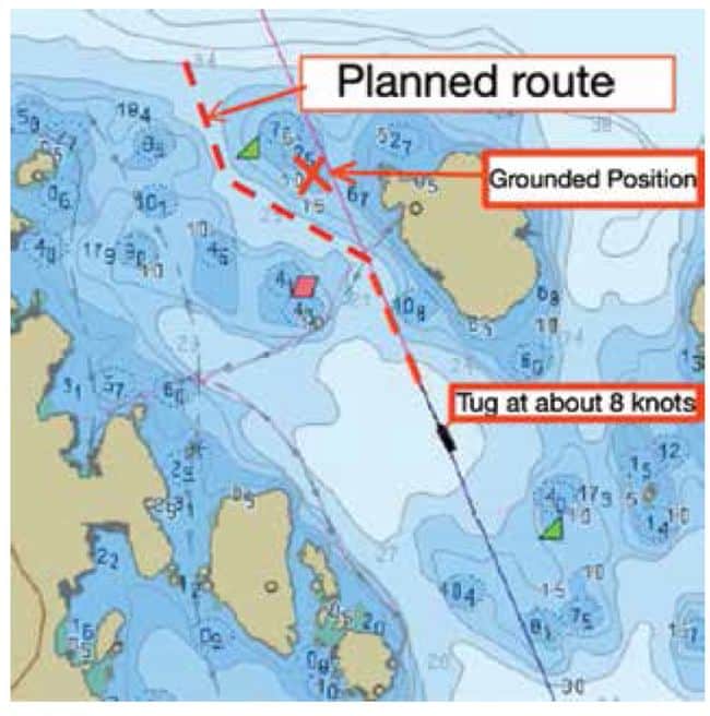 Real Life Incident Another OOW Alone At Night; Another Grounding