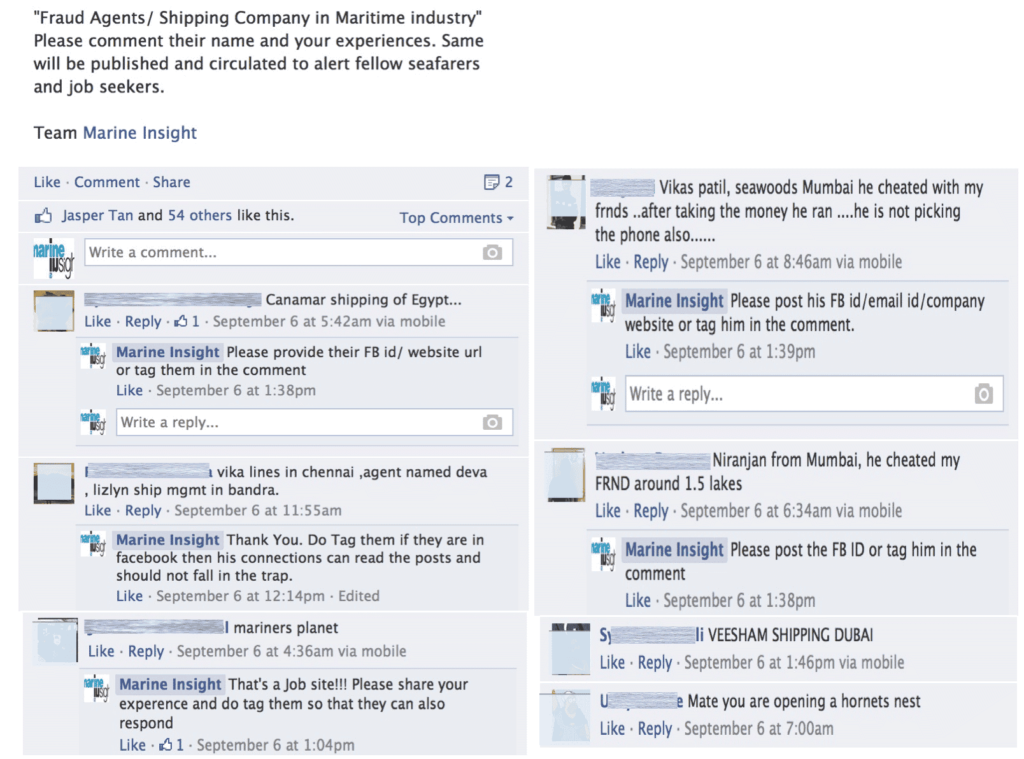 Comments on FB for Job scam