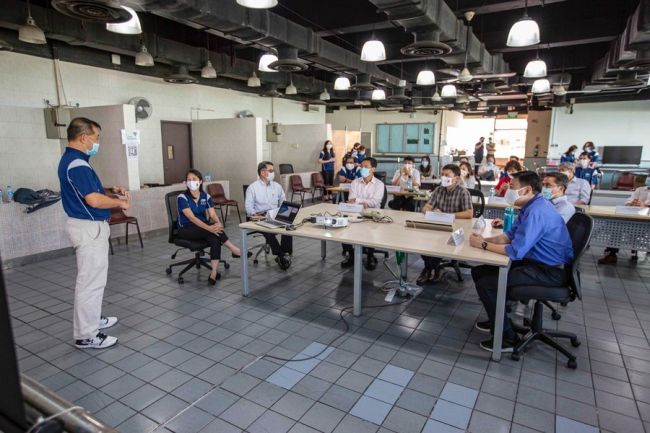 A briefing was conducted at the Crew Facilitation Centre.