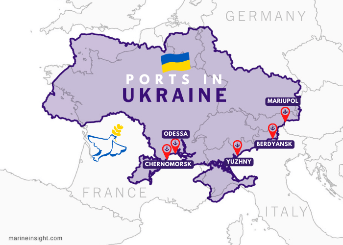 Ukraine Ports Map