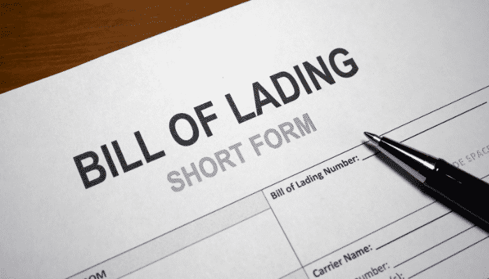 bill of lading