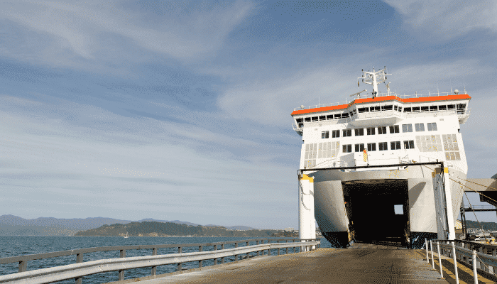 bow door of RoRo Ship