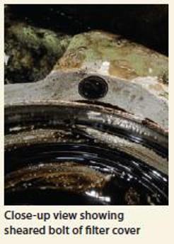 close up view of filter cover