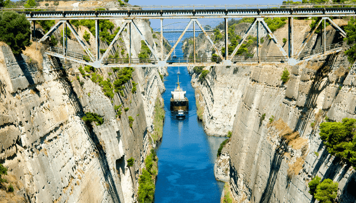 corinth canal inauguration