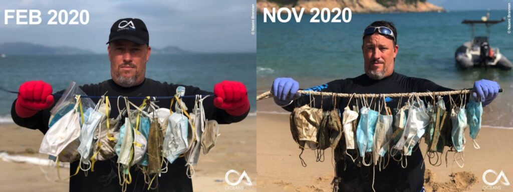 face masks pollution - oceansasia