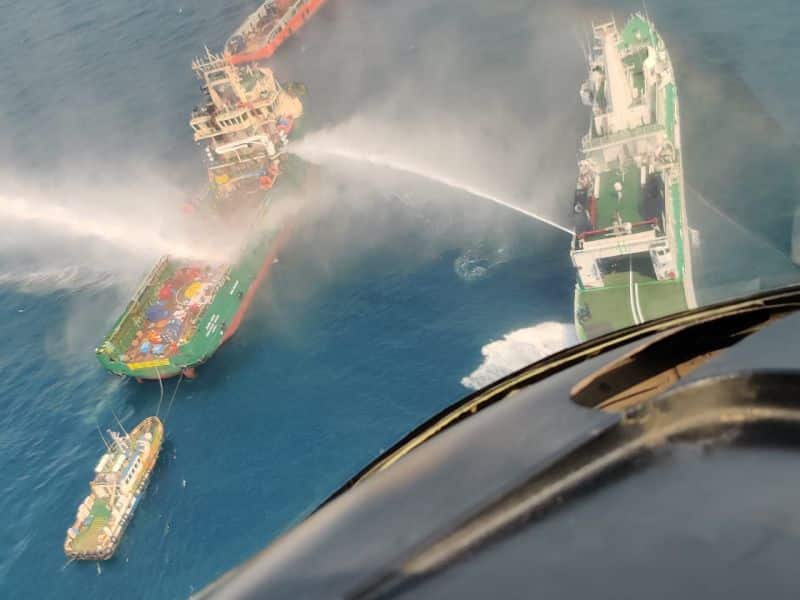 fire fighting offshore supply vessel -