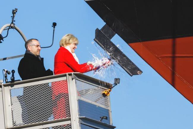 Littoral Combat Ship 19 (St. Louis) Christened And Launched