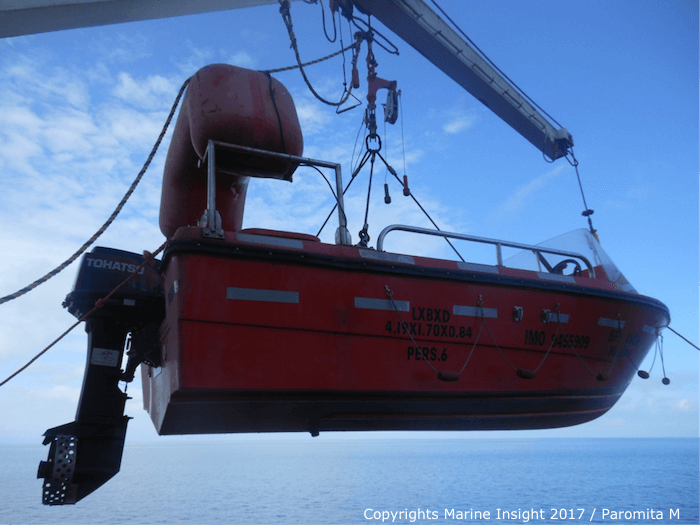 launching rescue boat