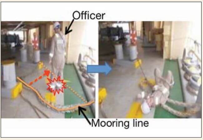 morring line accident