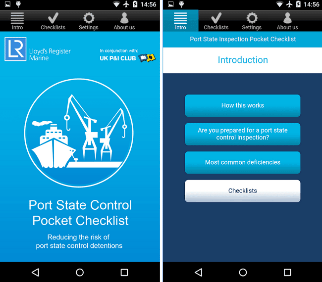 Port State Inspections Pocket Checklists App