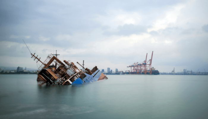 ship sinking