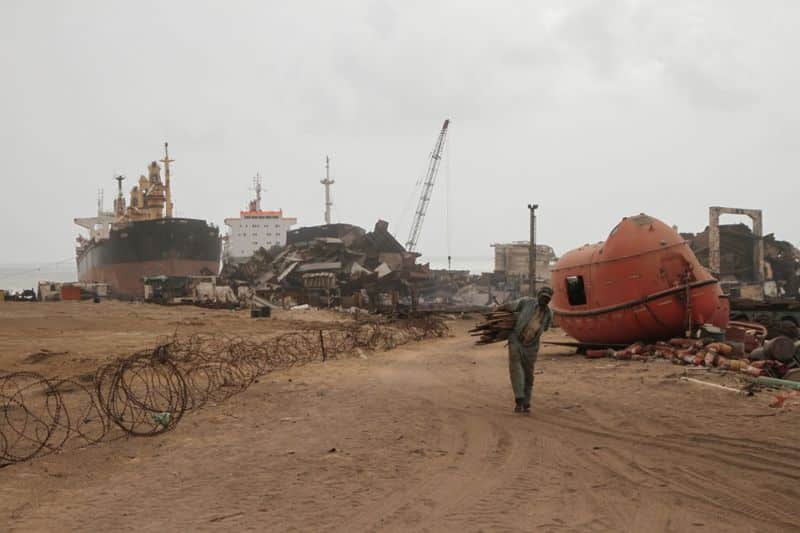 shipbreaking yard