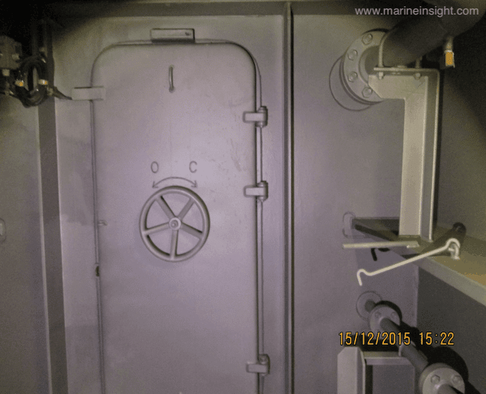 hinged watertight door